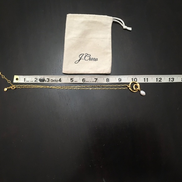 J CREW GOLD/PEARL NECKLACE - Picture 4 of 6